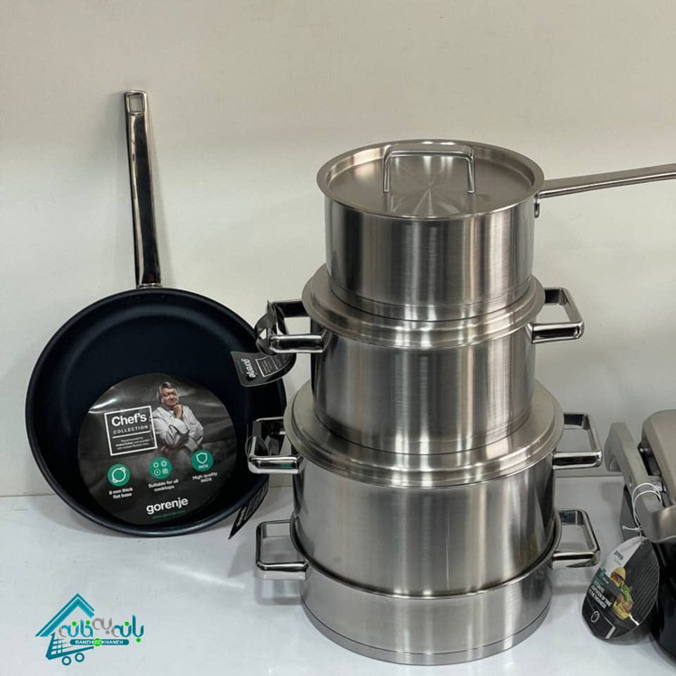 سرویس قابلمه استیل 8 پارچه گورنیه مدل CWSA08HC