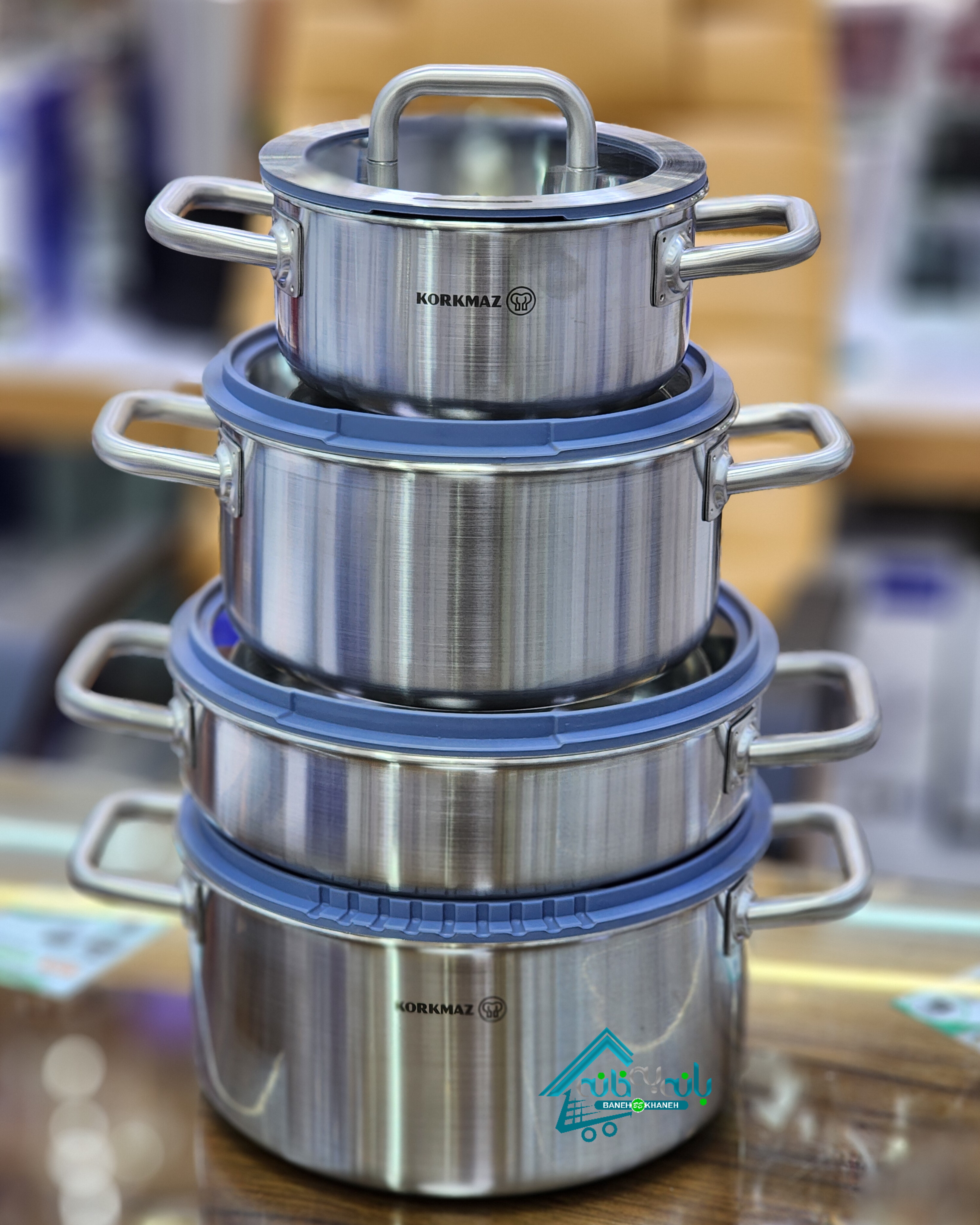 سرویس قابلمه استیل کرکماز AURA A2794