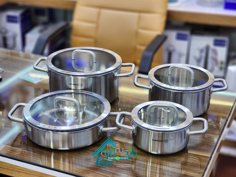 سرویس قابلمه استیل کرکماز AURA A2794