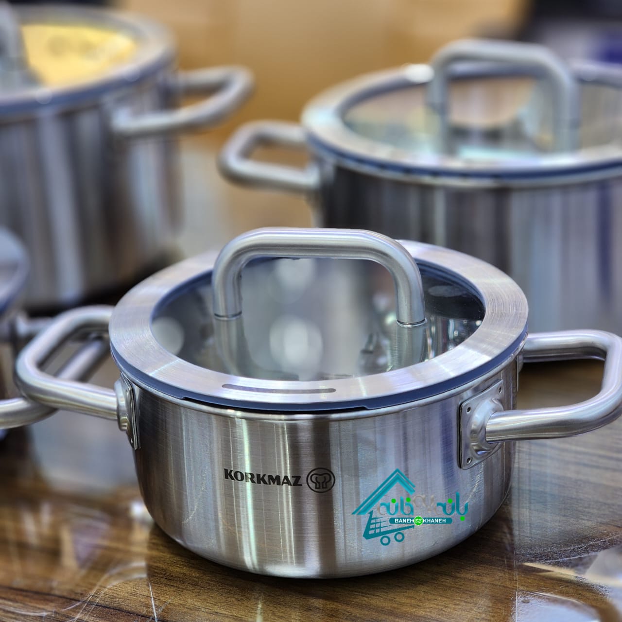 سرویس قابلمه استیل کرکماز AURA A2794