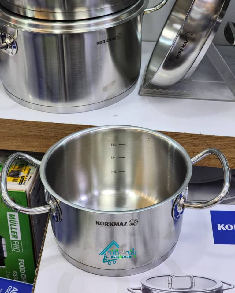 سرویس قابلمه استیل کرکماز 9 پارچه A1150