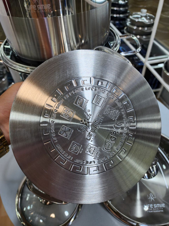 سرویس قابلمه 10 پارچه استیل لایف اسمیل LIFEP12-10SILVER