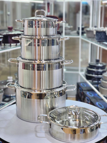 سرویس قابلمه 10 پارچه استیل لایف اسمیل LIFEP12-10SILVER